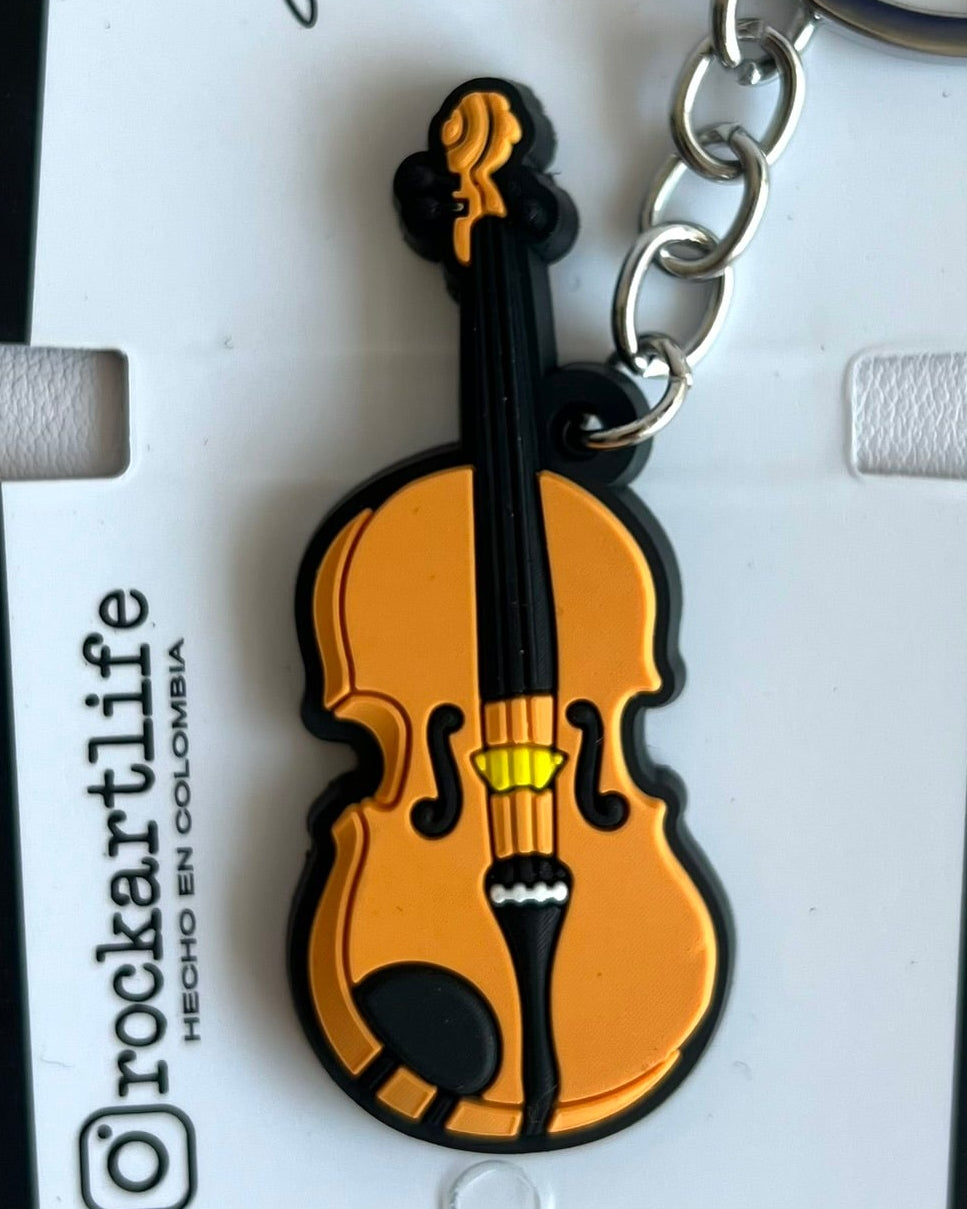 Llavero en PVC Violín
