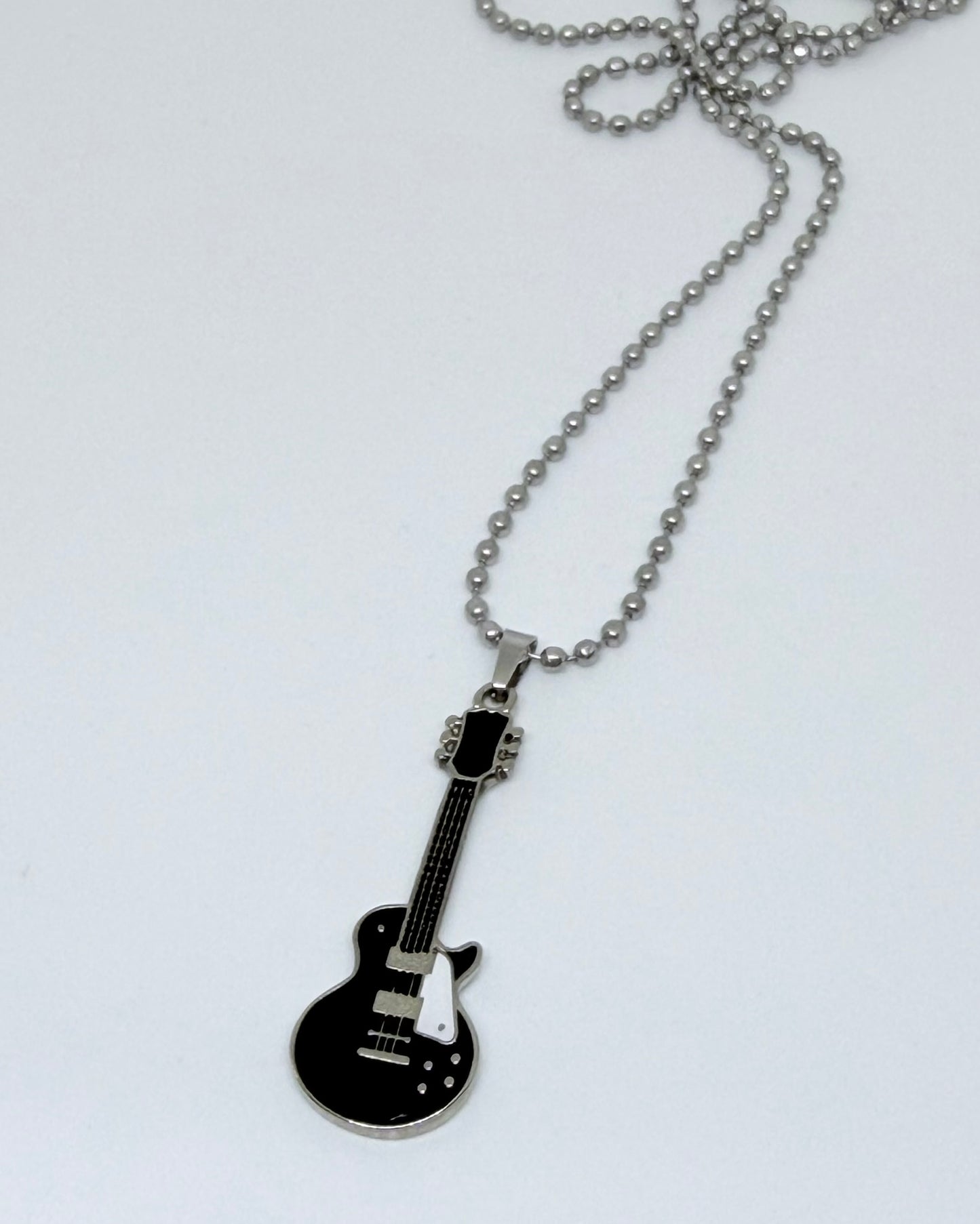 Collar Guitarra Les Paul Negra