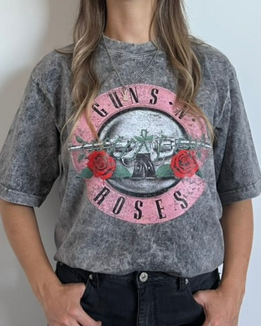 Camiseta Oversize Unisex Guns Rosado