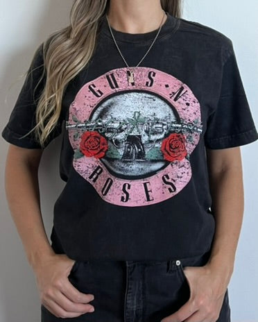 Camiseta Oversize Unisex Guns Rosado