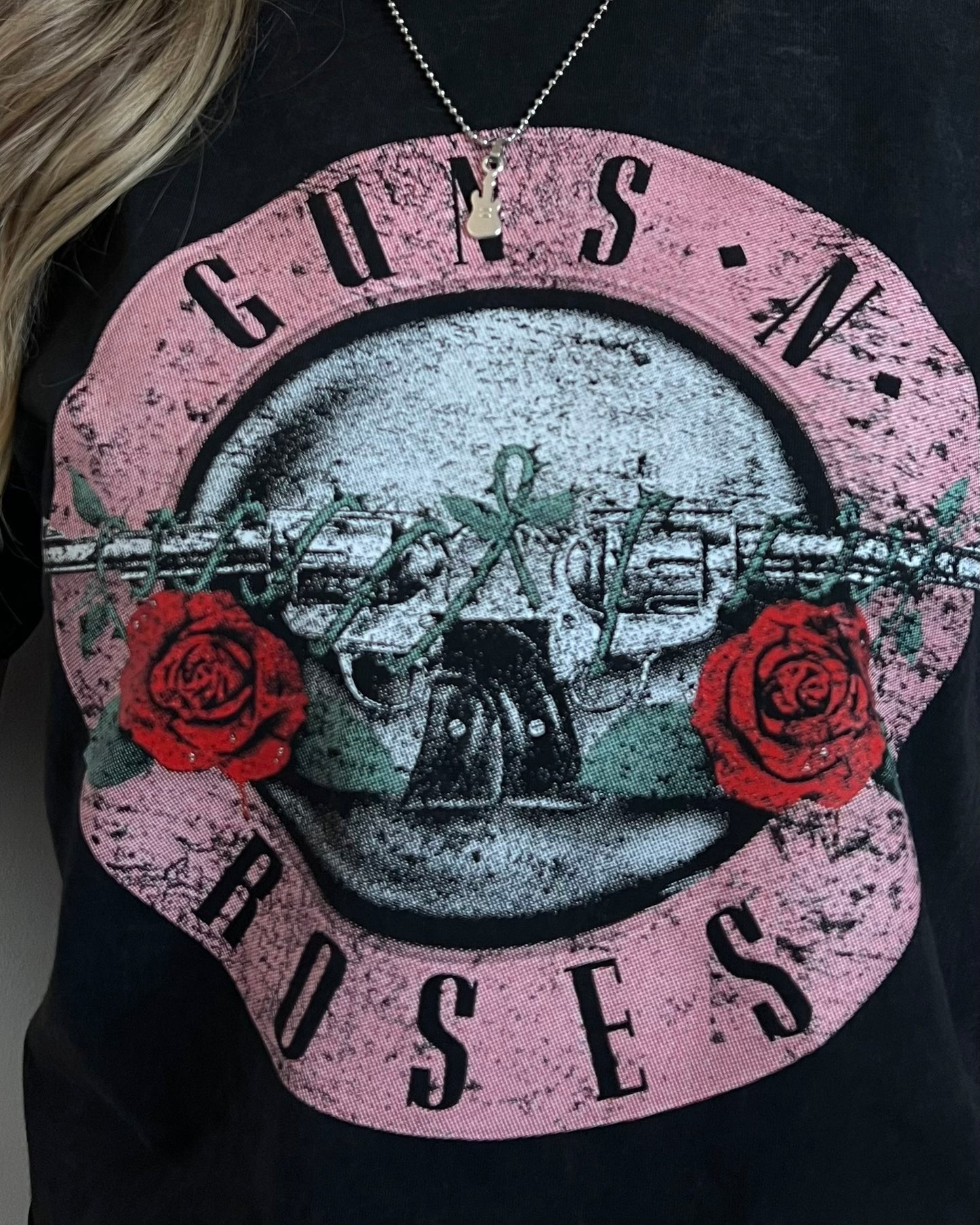 Camiseta Mujer Guns Rosado