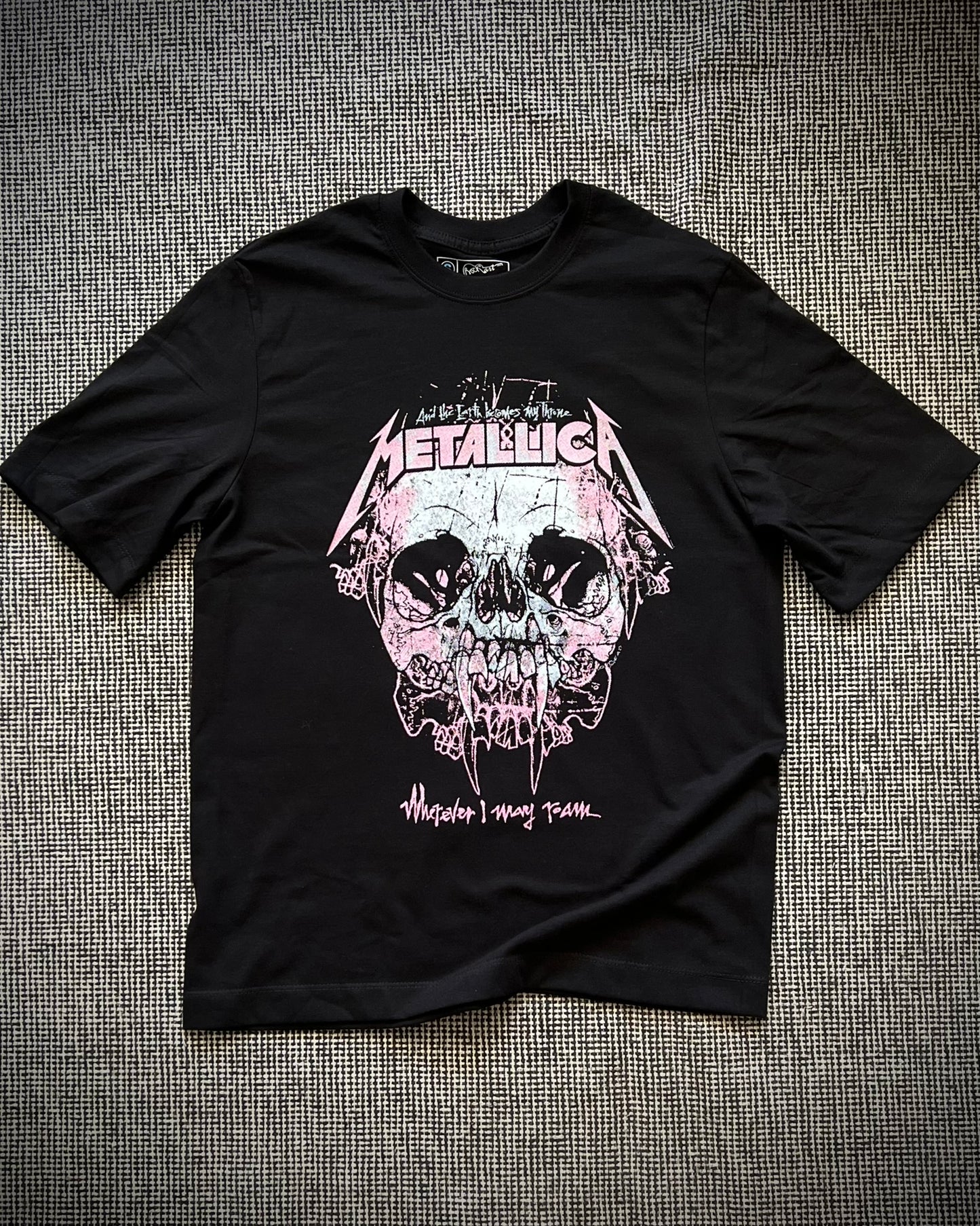 Camiseta Mujer Metallica Oversize