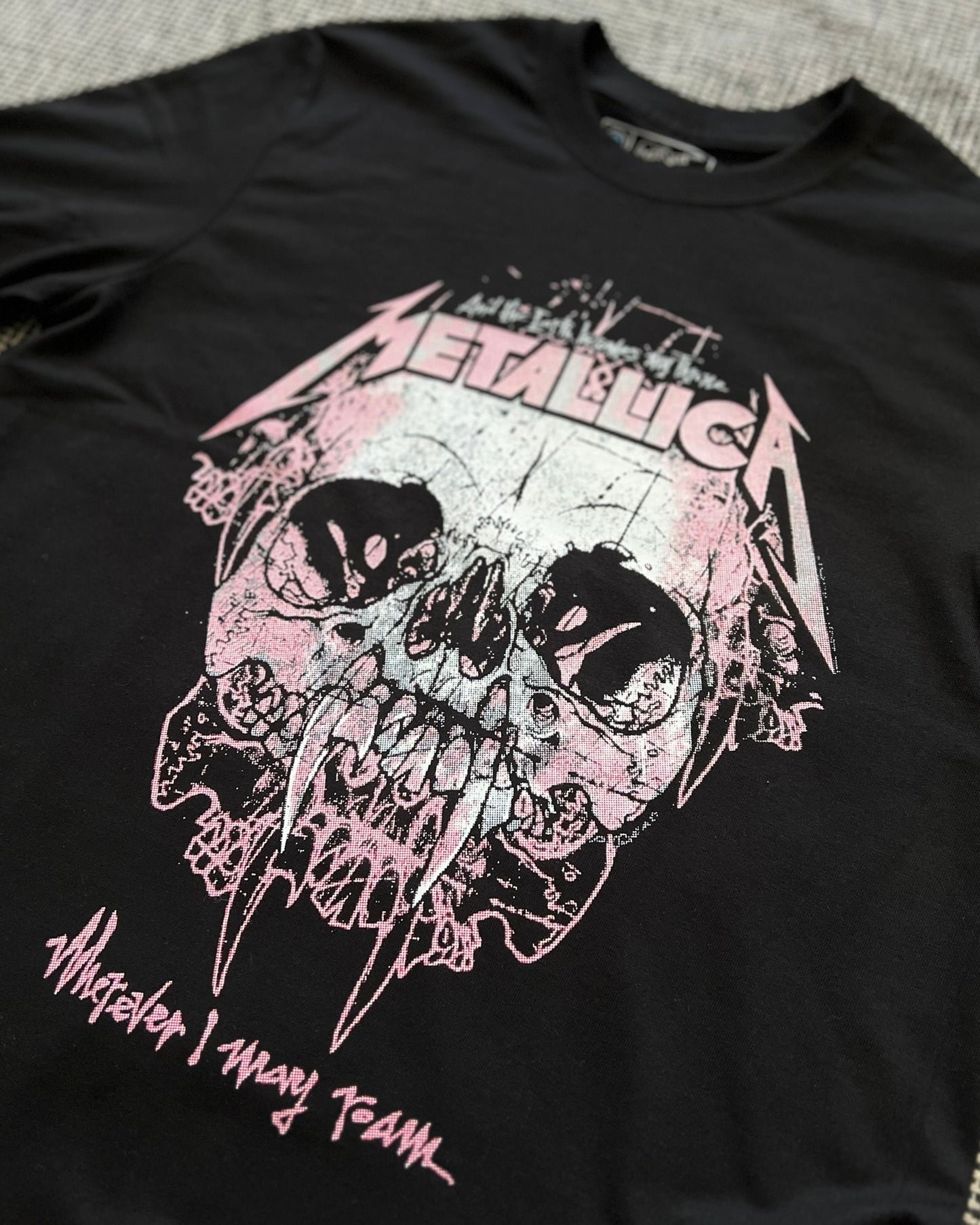 Camiseta Mujer Metallica Oversize