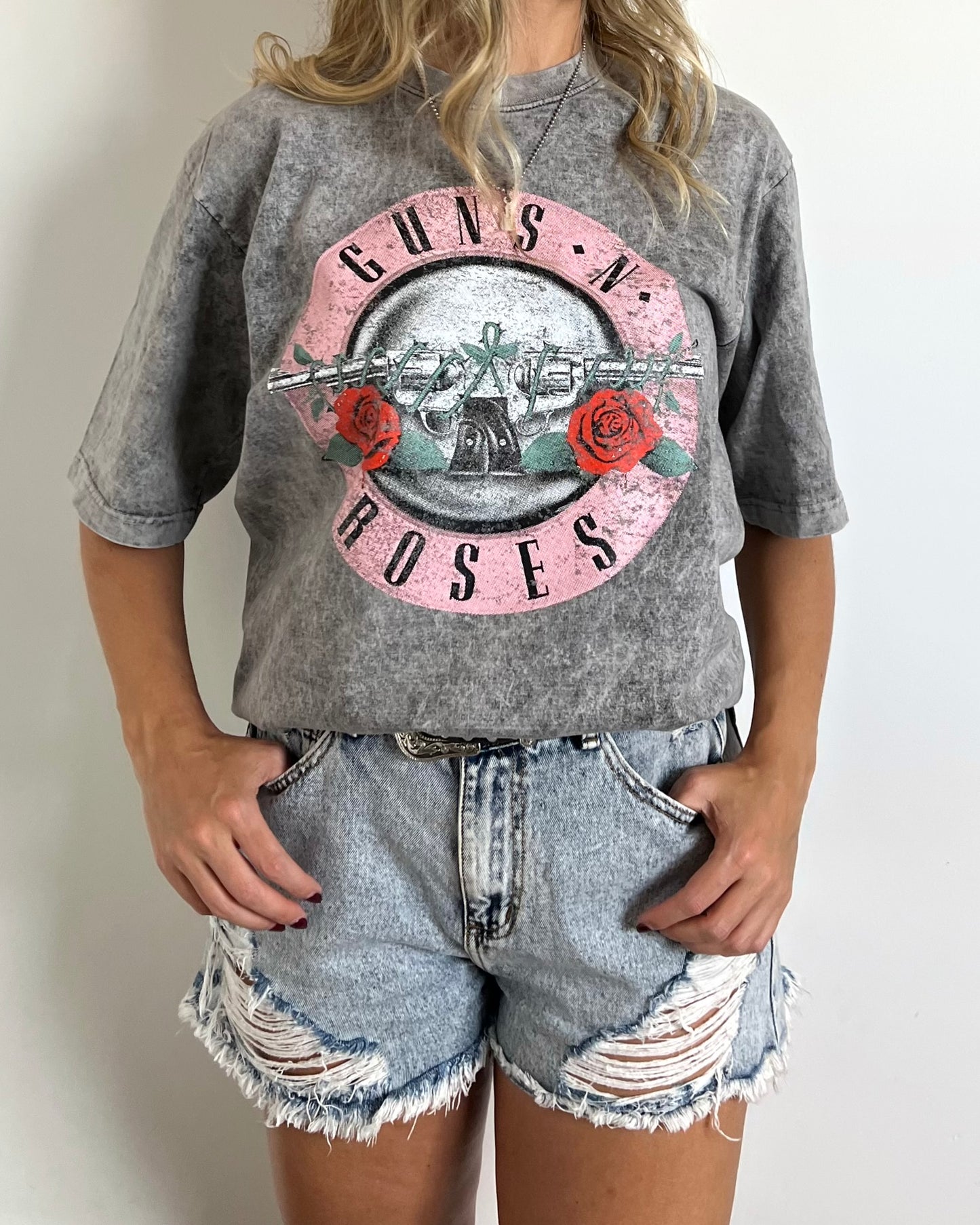 Camiseta Oversize Unisex Guns Rosado