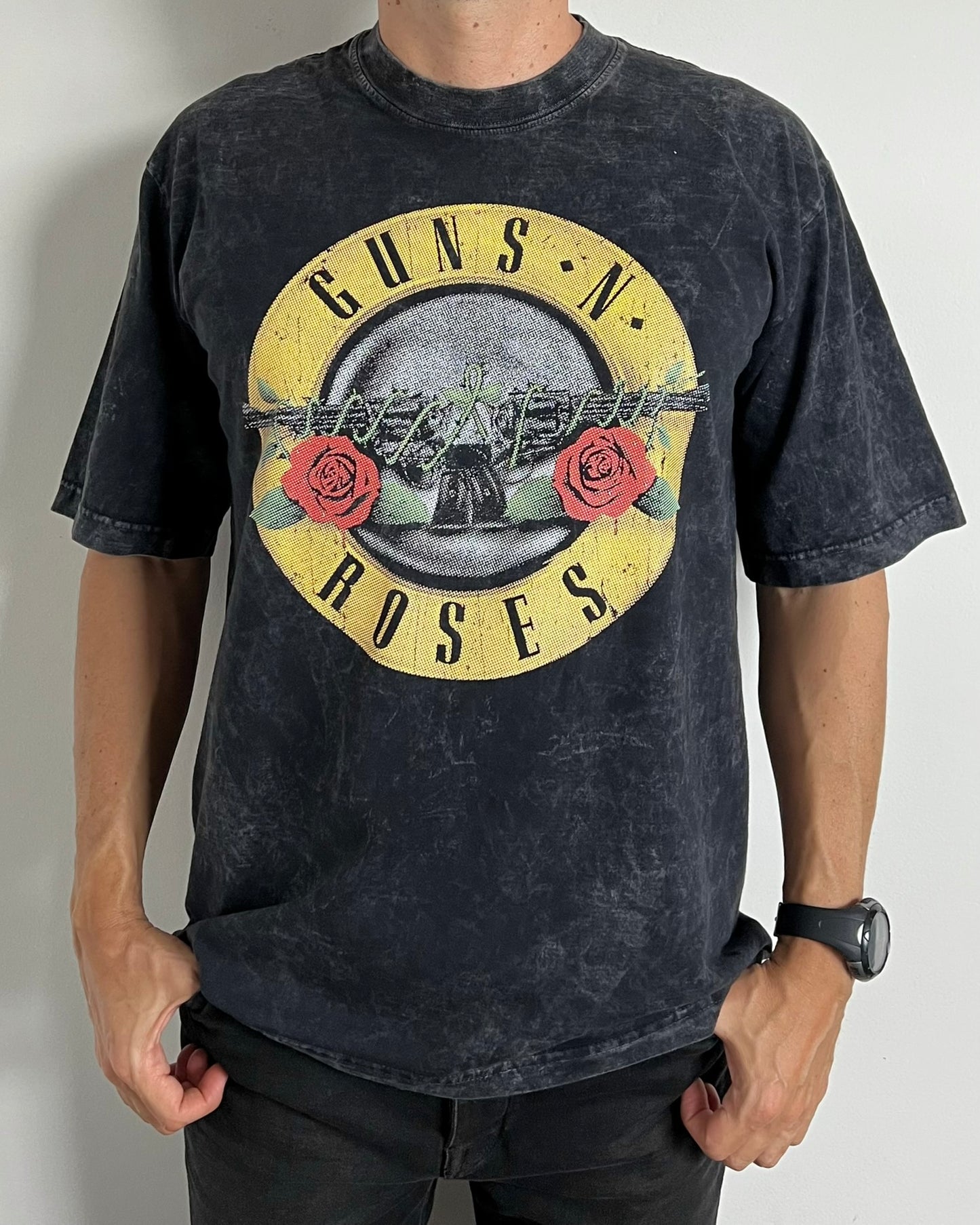Camiseta Oversize Unisex Guns Amarillo