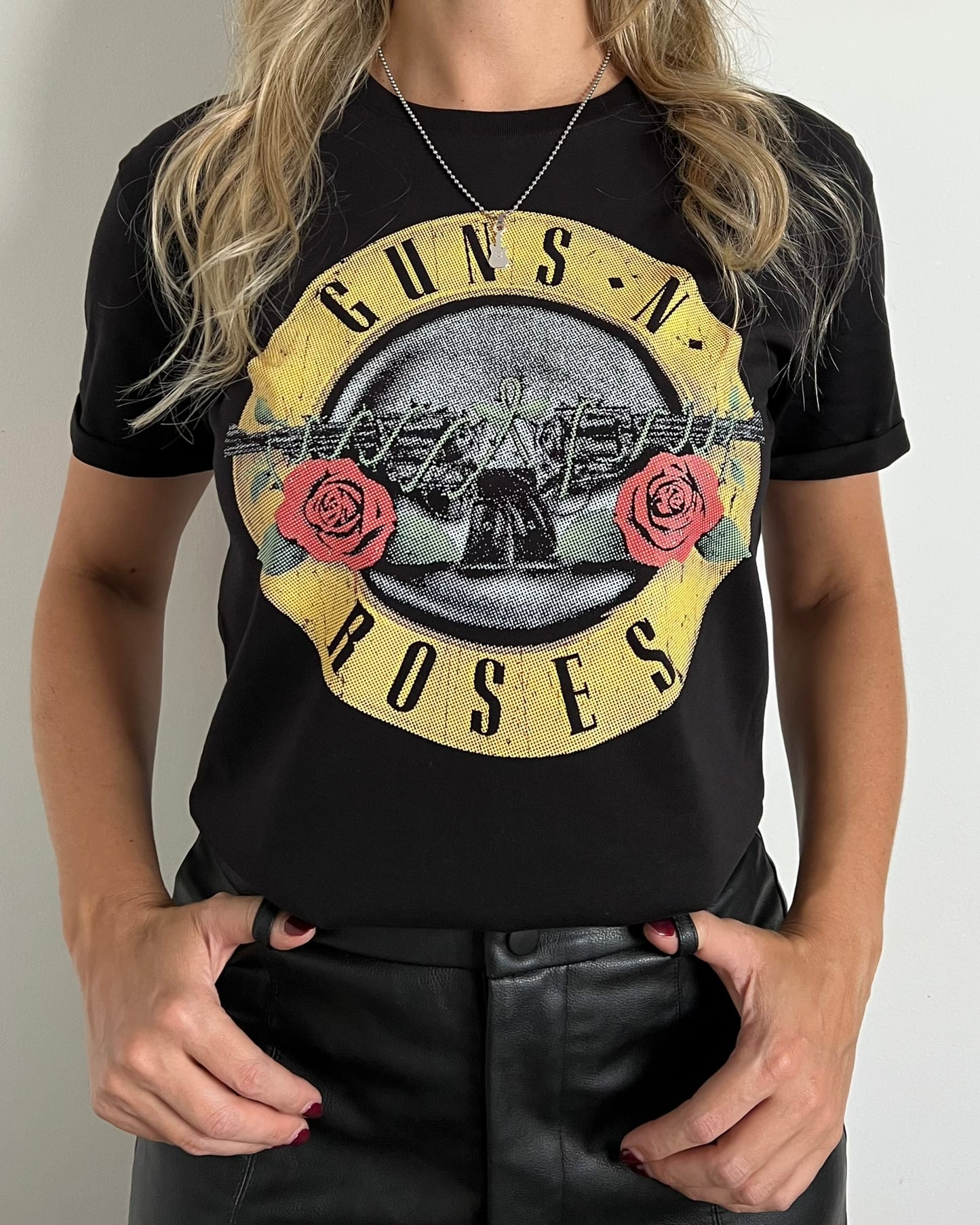 Camiseta Mujer Guns Amarillo