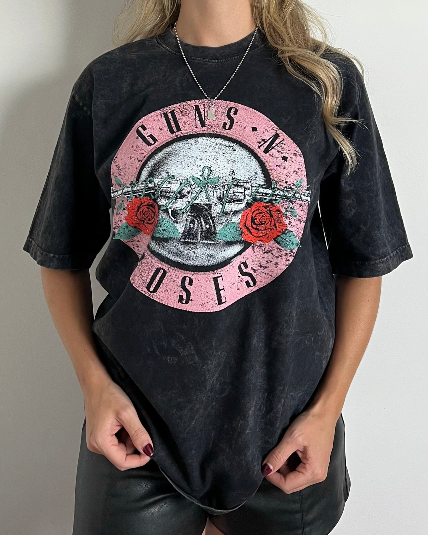 Camiseta Oversize Unisex Guns Rosado