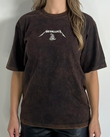 Camiseta OVERSIZE UNISEX Metallica Black