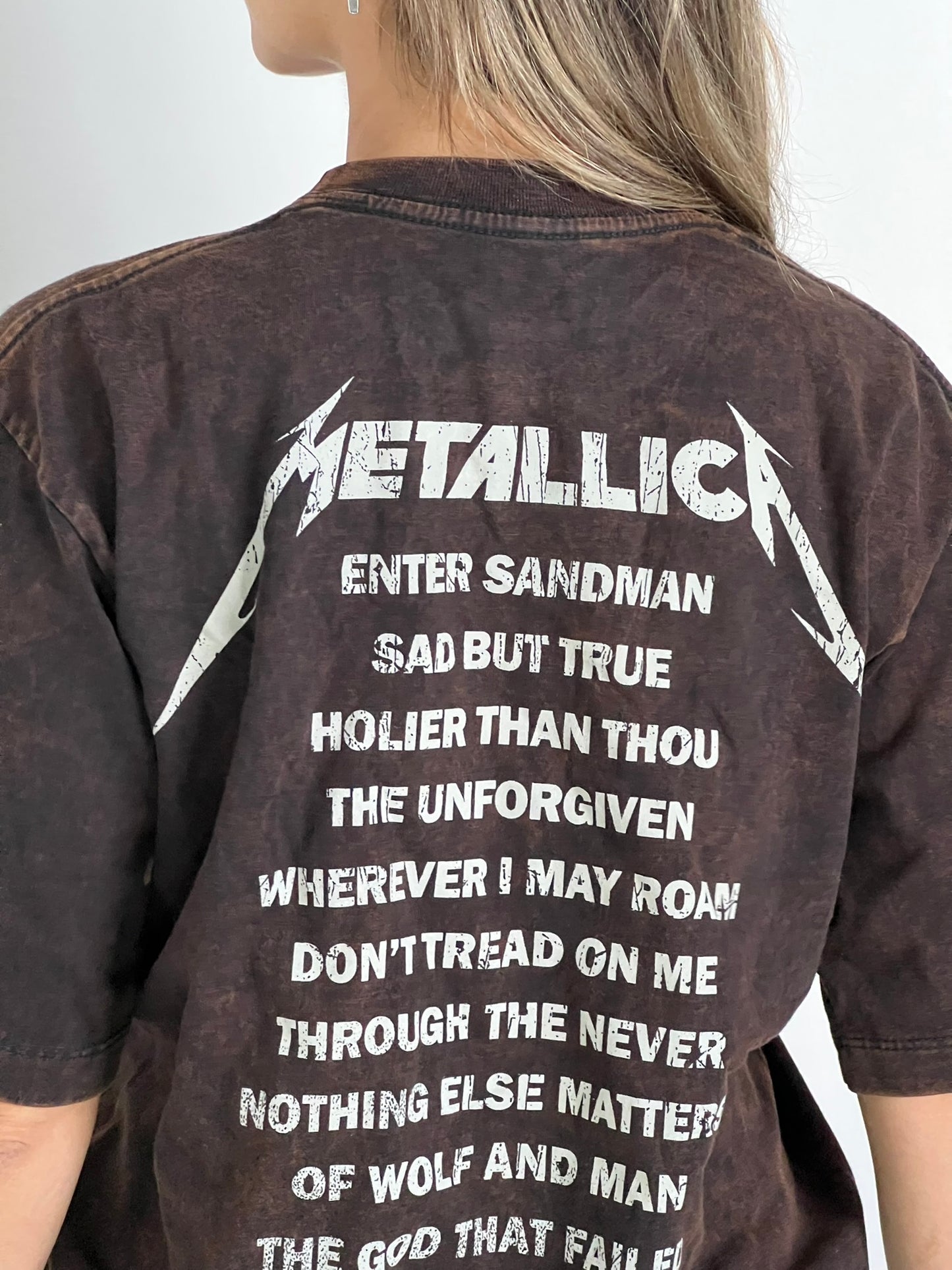 Camiseta OVERSIZE UNISEX Metallica Black