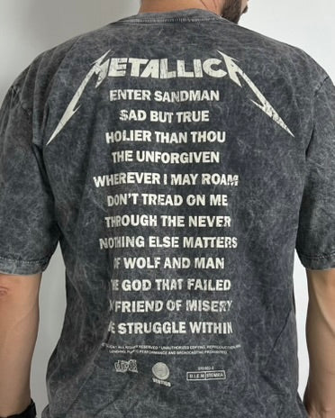 Camiseta OVERSIZE UNISEX Metallica Black