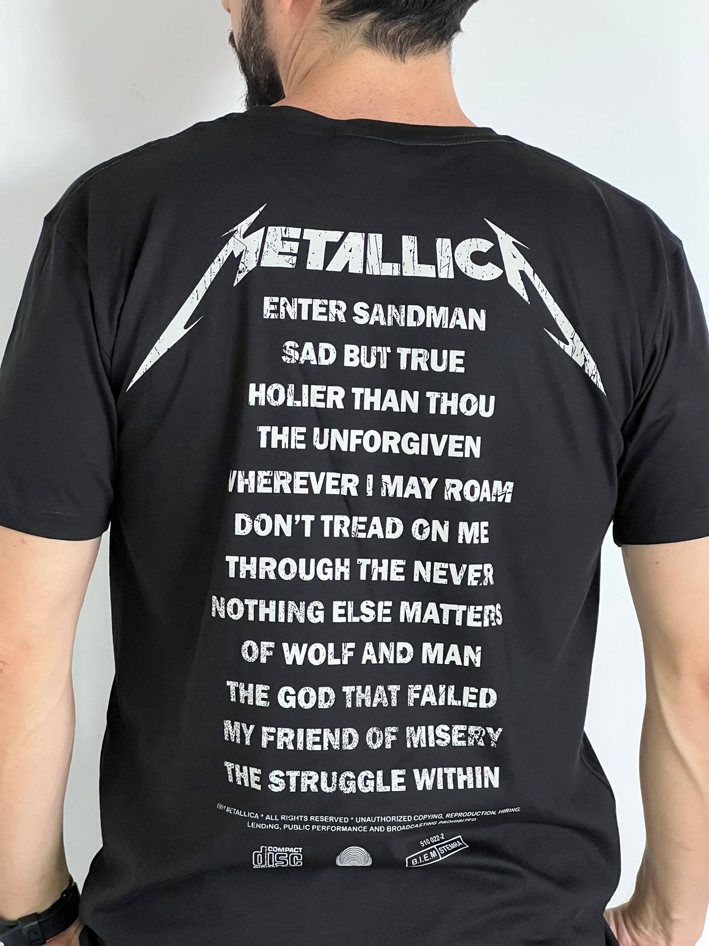 Camiseta Hombre Metallica Black