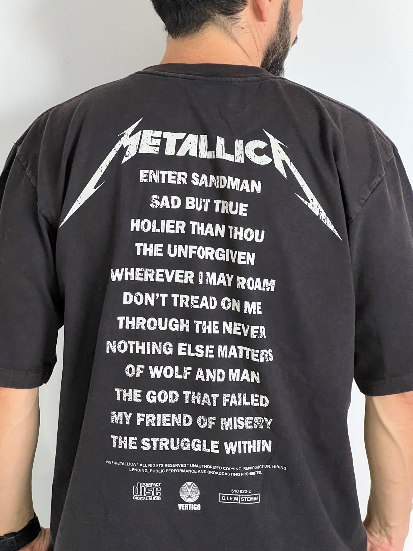 Camiseta OVERSIZE UNISEX Metallica Black