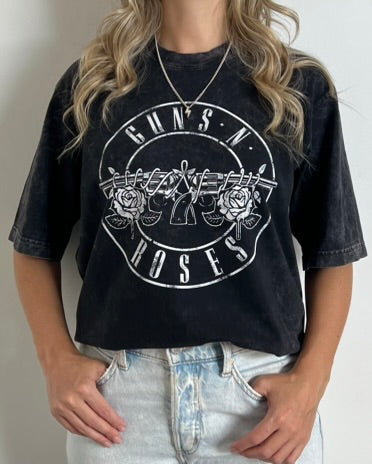 Camiseta Oversize Unisex Guns B&W