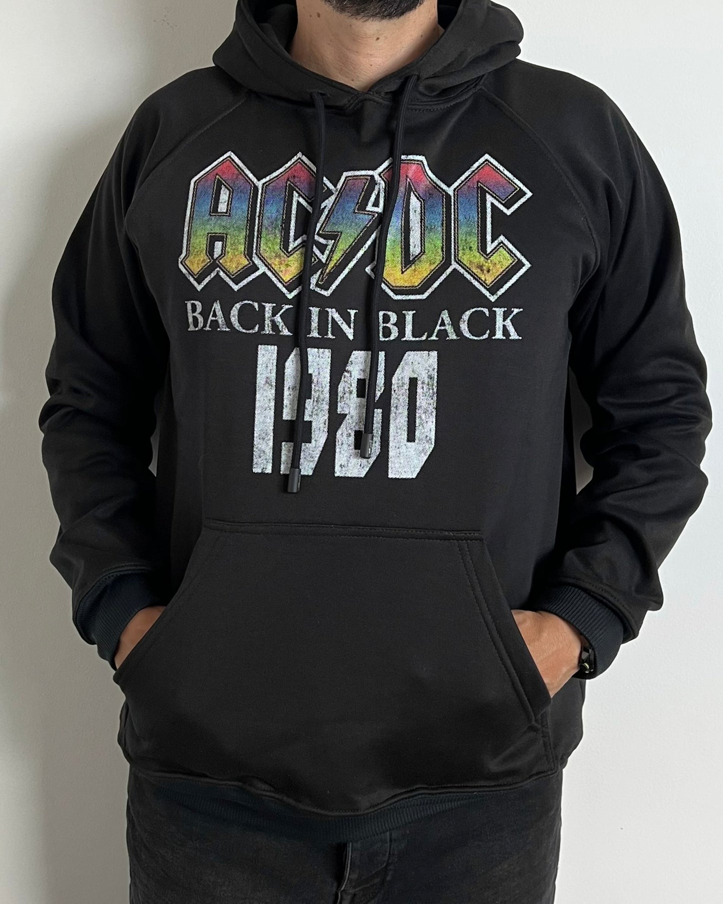 Hoodie Unisex AC/DC Back in Black