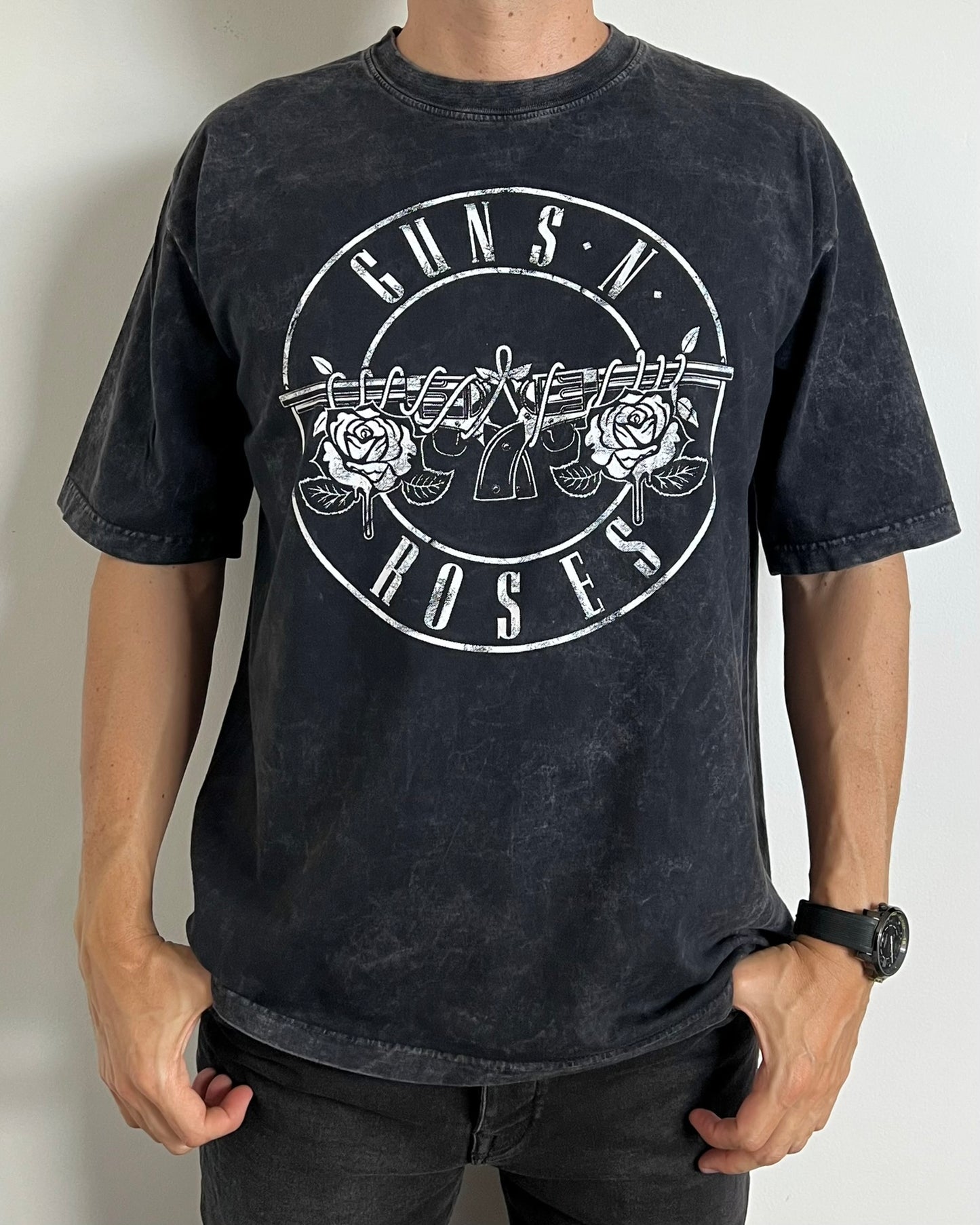 Camiseta Oversize Unisex Guns B&W