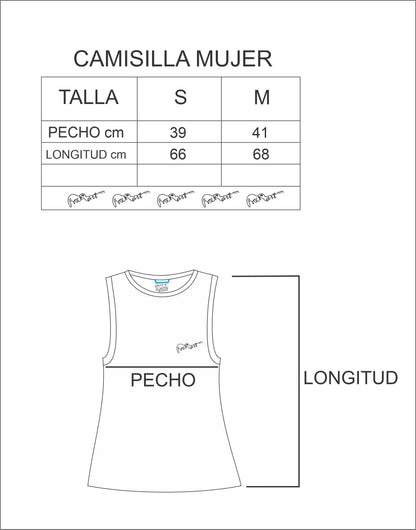 Camisilla Mujer Guns amarillo
