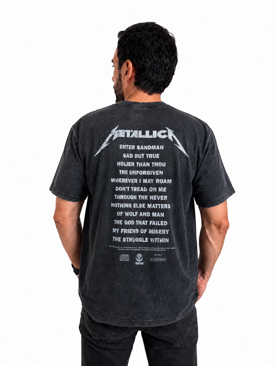 Camiseta Oversize Metallica Black