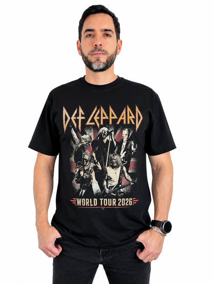 Camiseta Hombre Def Leppard World Tour 2026