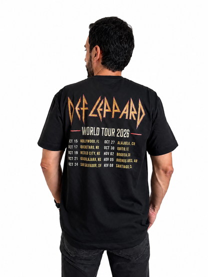 Camiseta Hombre Def Leppard World Tour 2026
