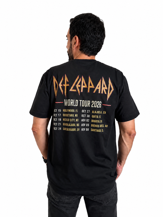 Camiseta Hombre Def Leppard World Tour 2026