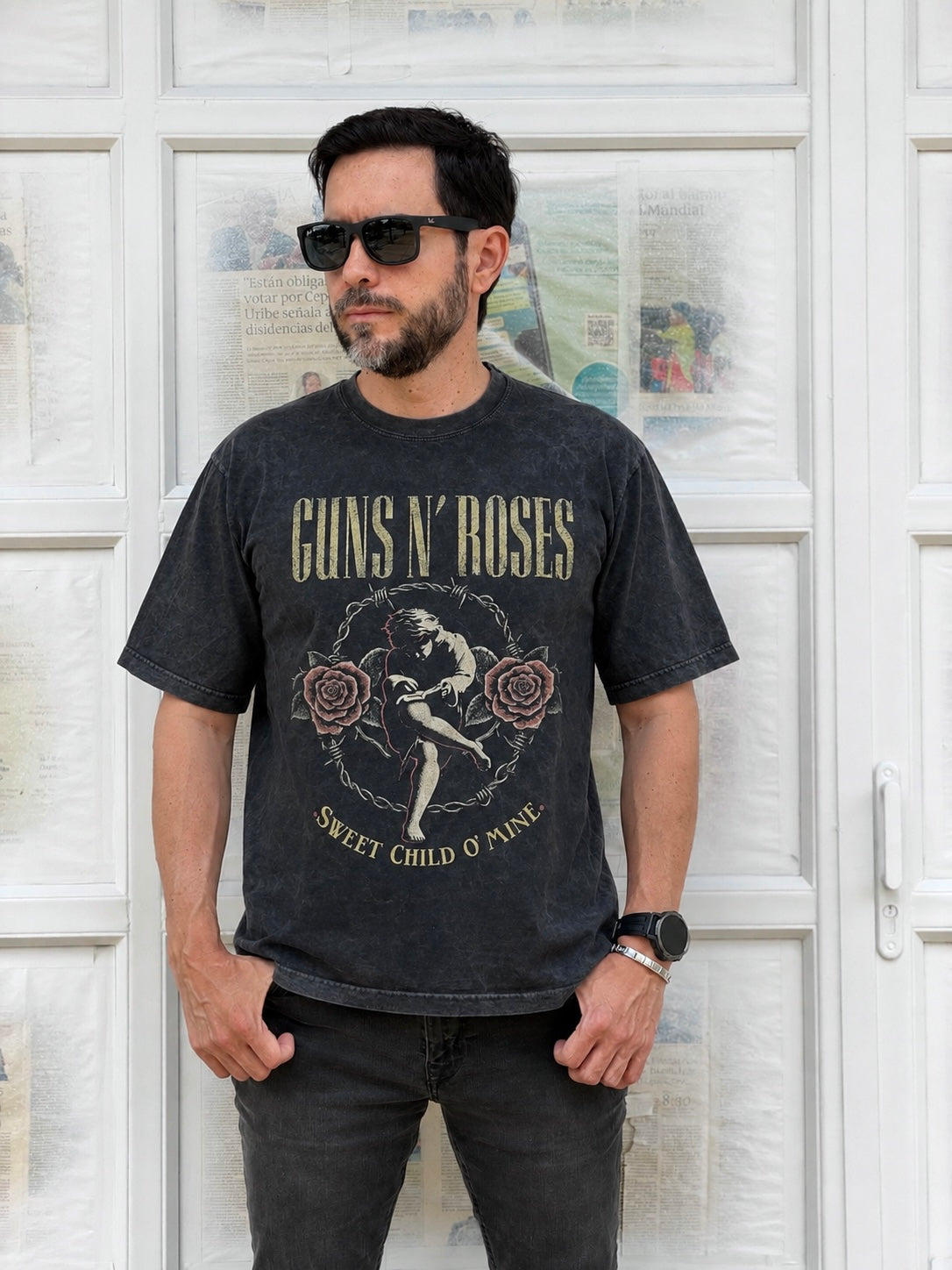 Camiseta Oversize Unisex Guns Sweet Child