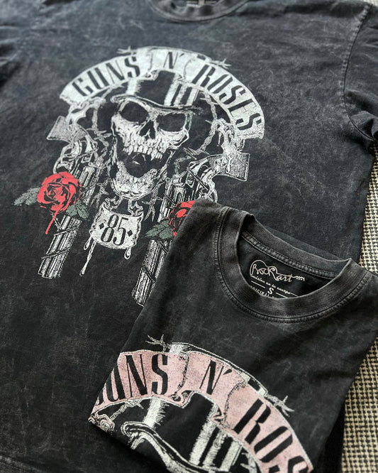 Camiseta Oversize Unisex Guns Skull