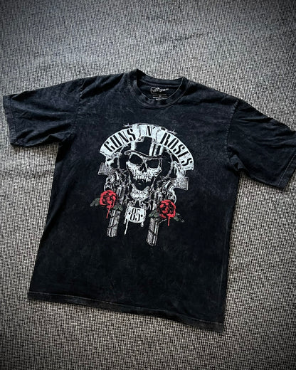 Camiseta Oversize Unisex Guns Skull