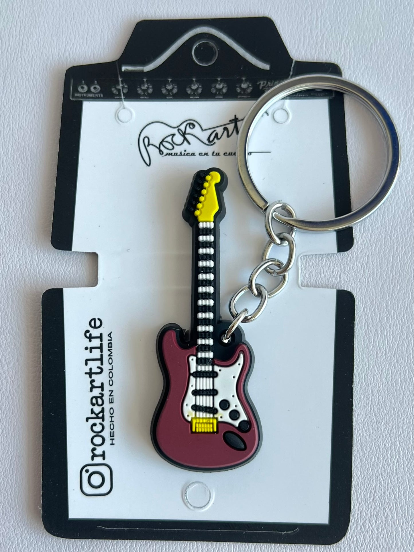 Llavero en PVC Guitarra Eléctrica