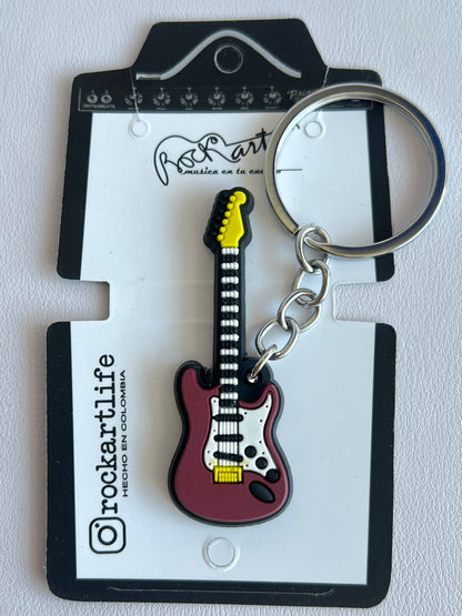 Llavero en PVC Guitarra Eléctrica