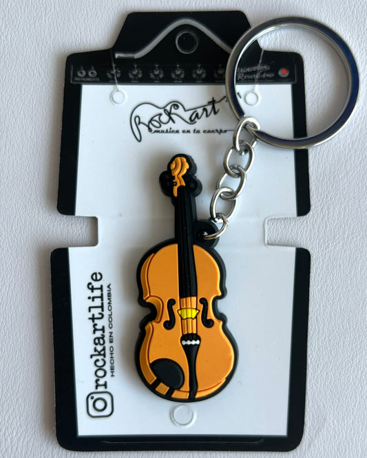Llavero en PVC Violín