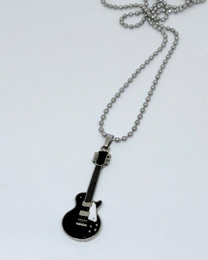 Collar Guitarra Les Paul Negra