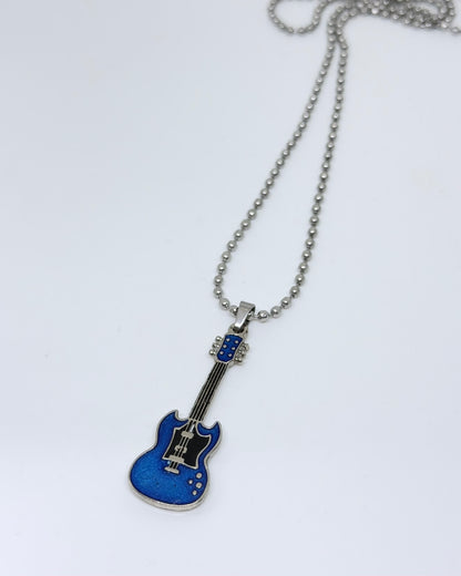Collar Guitarra SG Azul