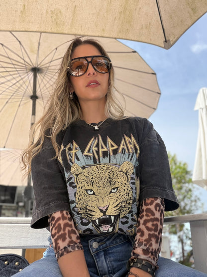 Camiseta Oversize Unisex Def Leppard