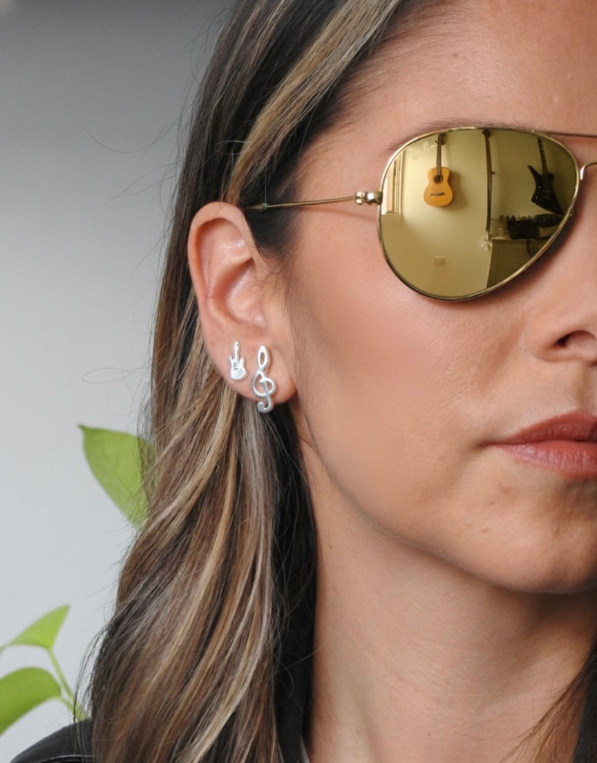 Topos Guitarra Mini Plata