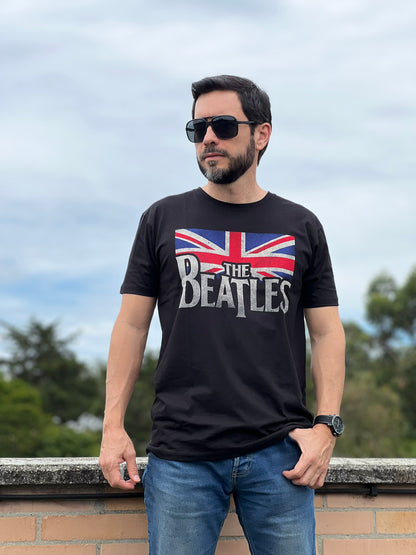 Camiseta Hombre The Beatles Bandera