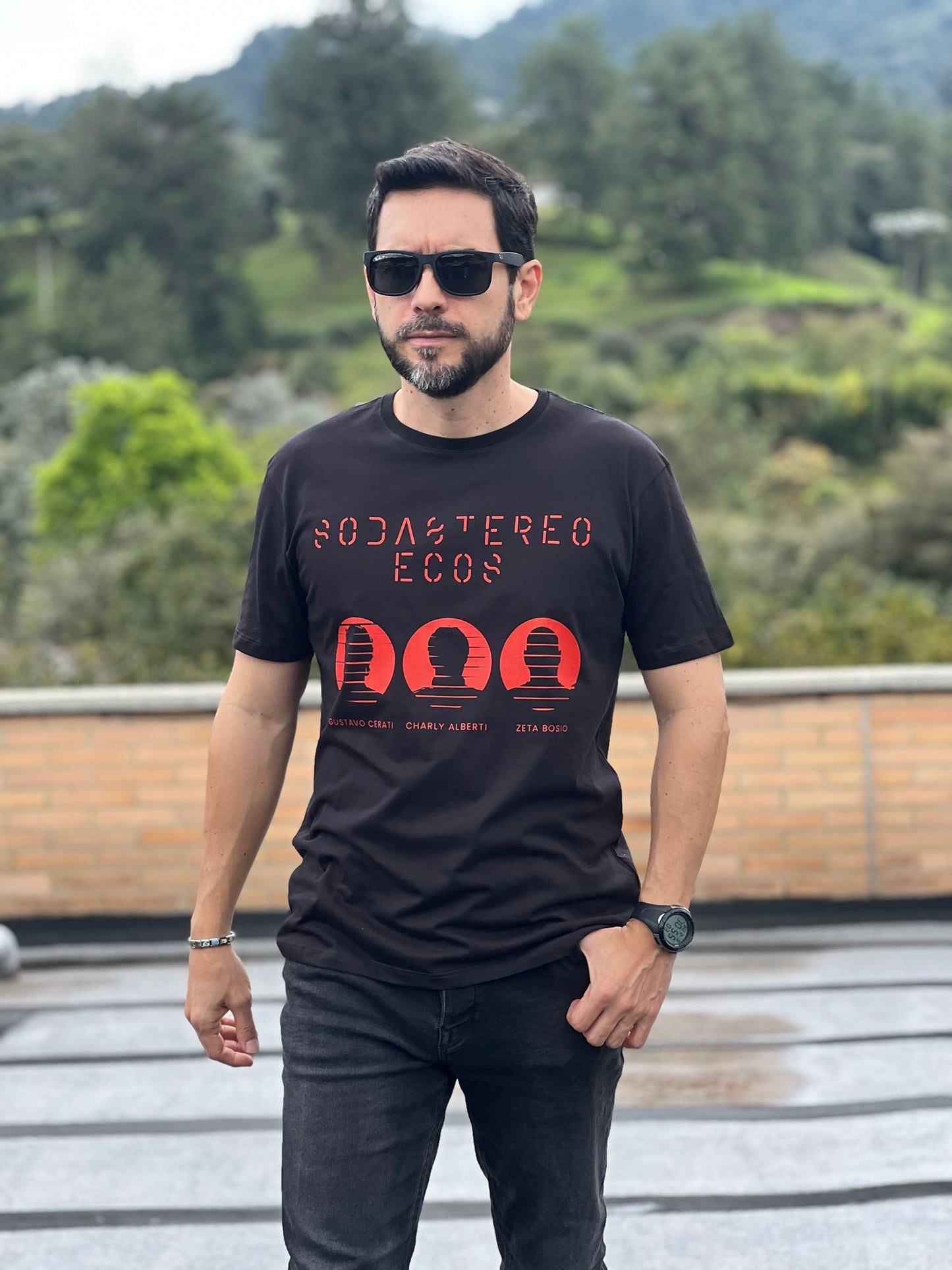 Camiseta Hombre Soda Stereo Ecos