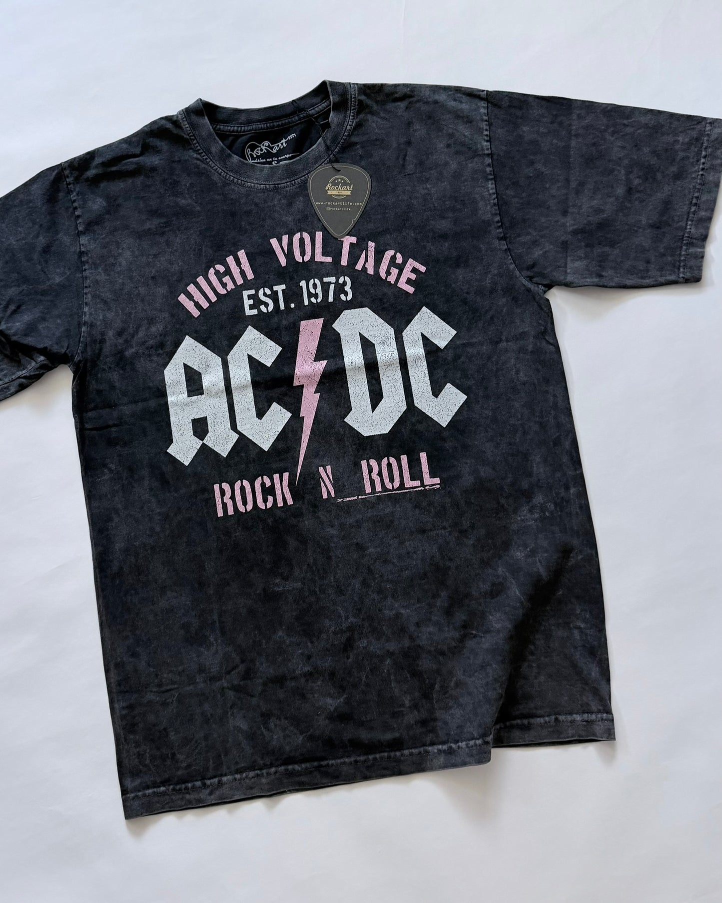 Camiseta Oversize Unisex AC/DC Rock n Roll