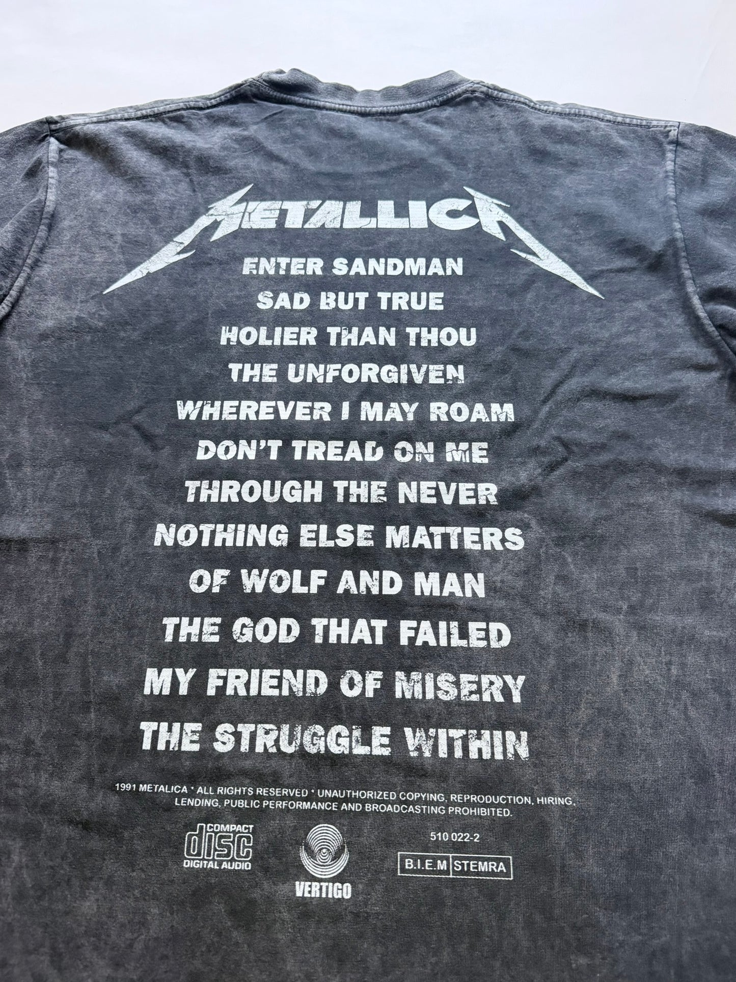 Camiseta Oversize Metallica Black