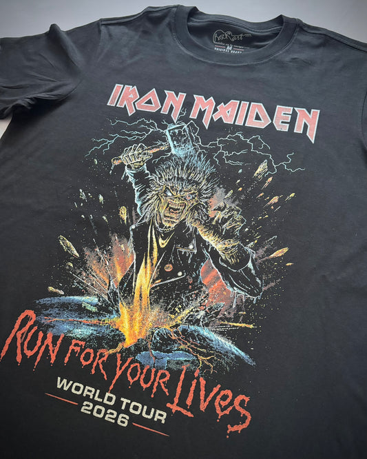 Camiseta Hombre Iron Maiden World Tour 2026
