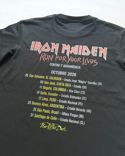 Camiseta Hombre Iron Maiden World Tour 2026