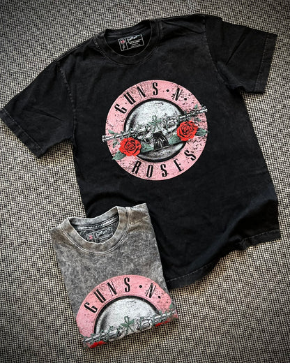 Camiseta Oversize Unisex Guns Rosado