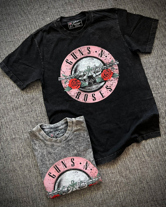Camiseta Oversize Unisex Guns Rosado