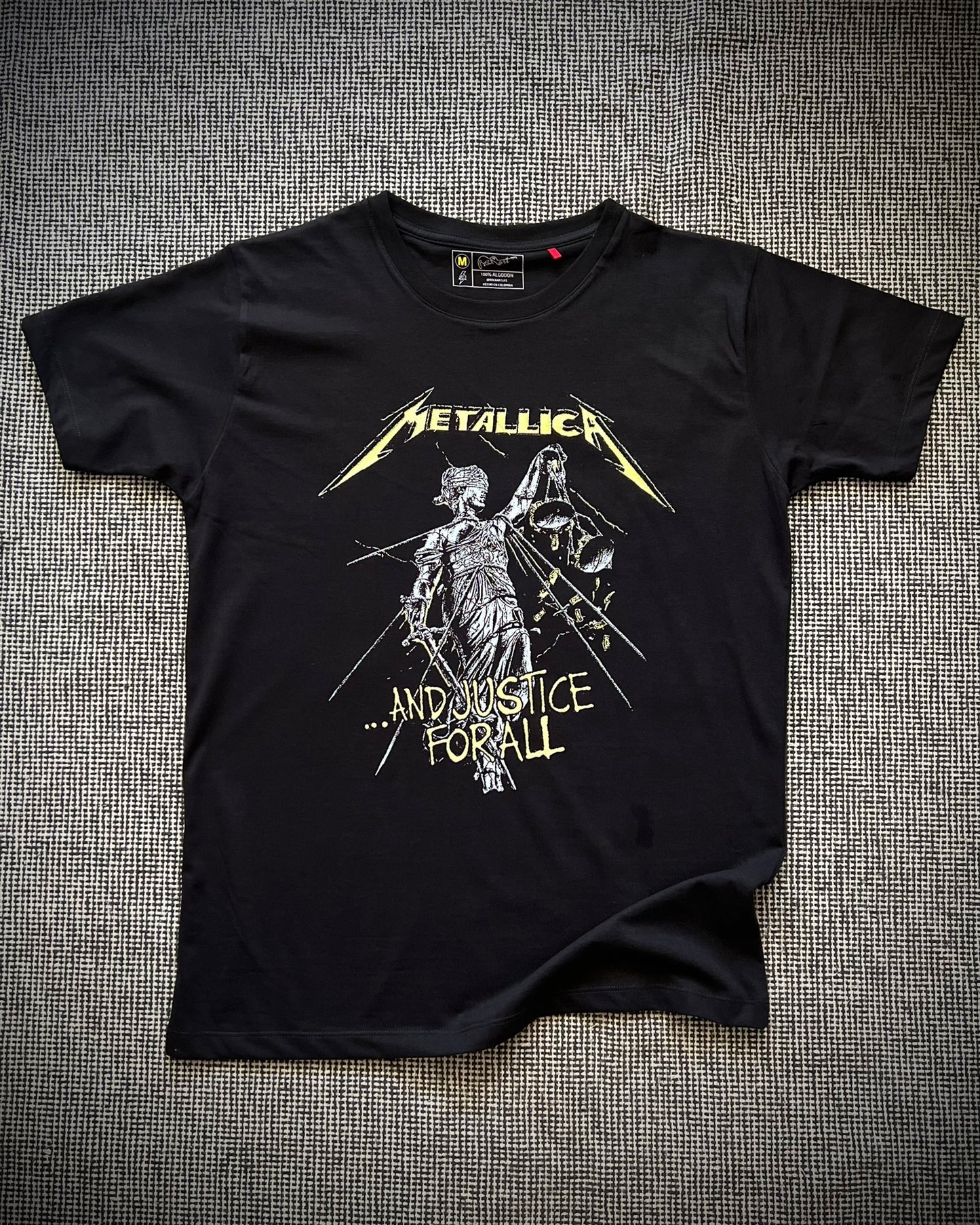 Camiseta Hombre Metallica And Justice