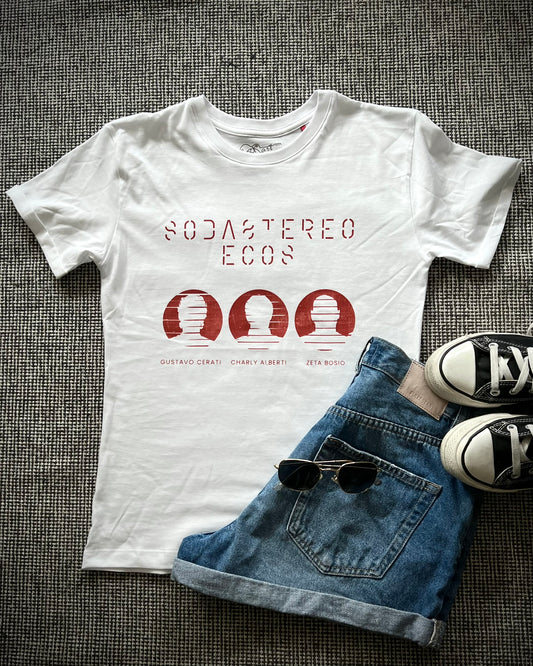 Camiseta Mujer Soda Stereo Ecos