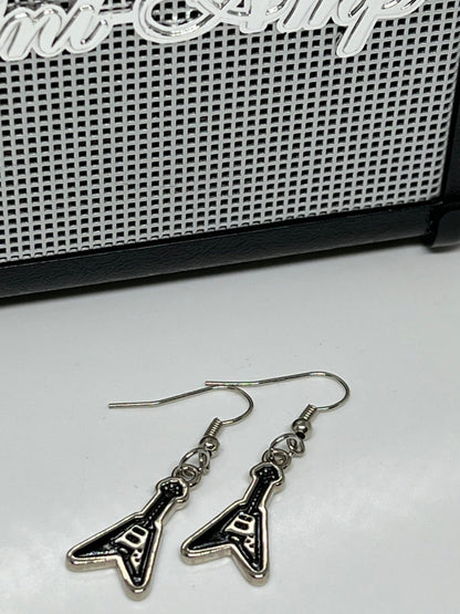 Aretes Guitarra Flying V