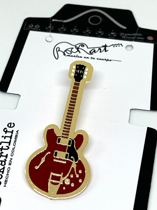 Pin Guitarra Gibson ES 355 roja