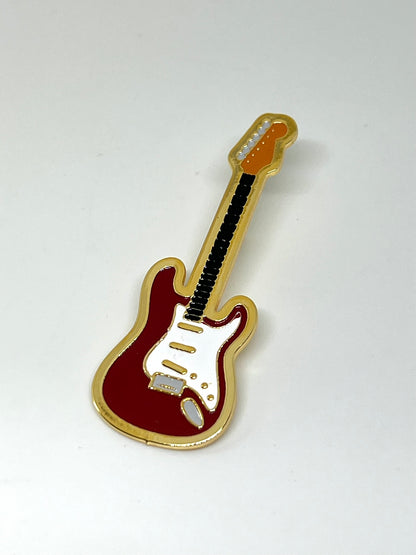 Pin Guitarra Strat Roja