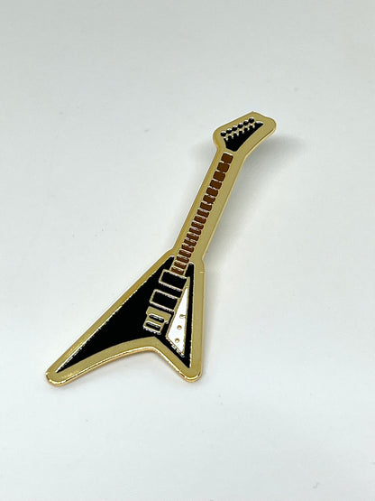 Pin Guitarra Flying V Negra