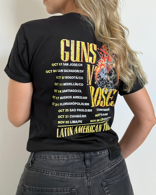Camiseta Mujer Guns Tour 2025