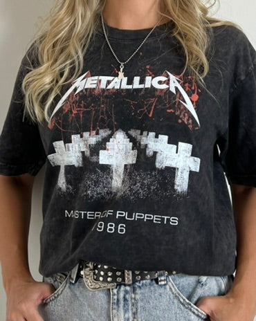 Camiseta Oversize Unisex Metallica Master
